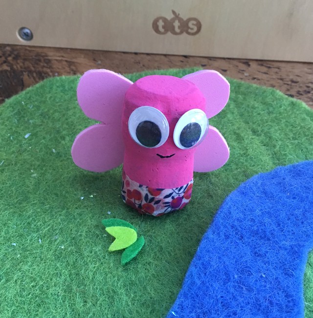 Recycled Cork Character crafts - ideal for story telling and small world play - Butterfly