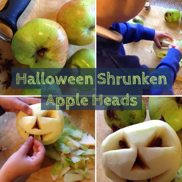 9 Halloween Craft Projects for Kids - shrunken apple heads