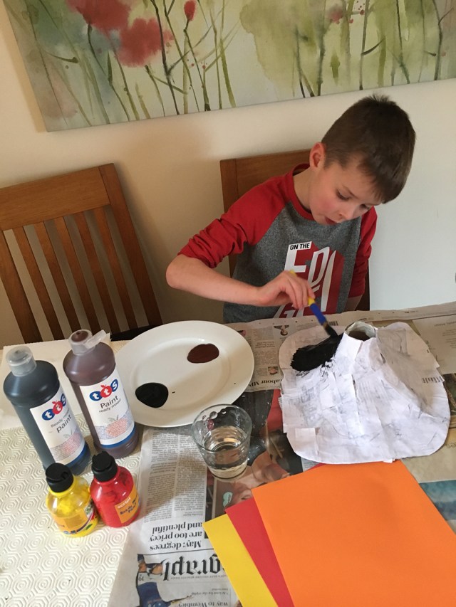 Papier Mache Volcano