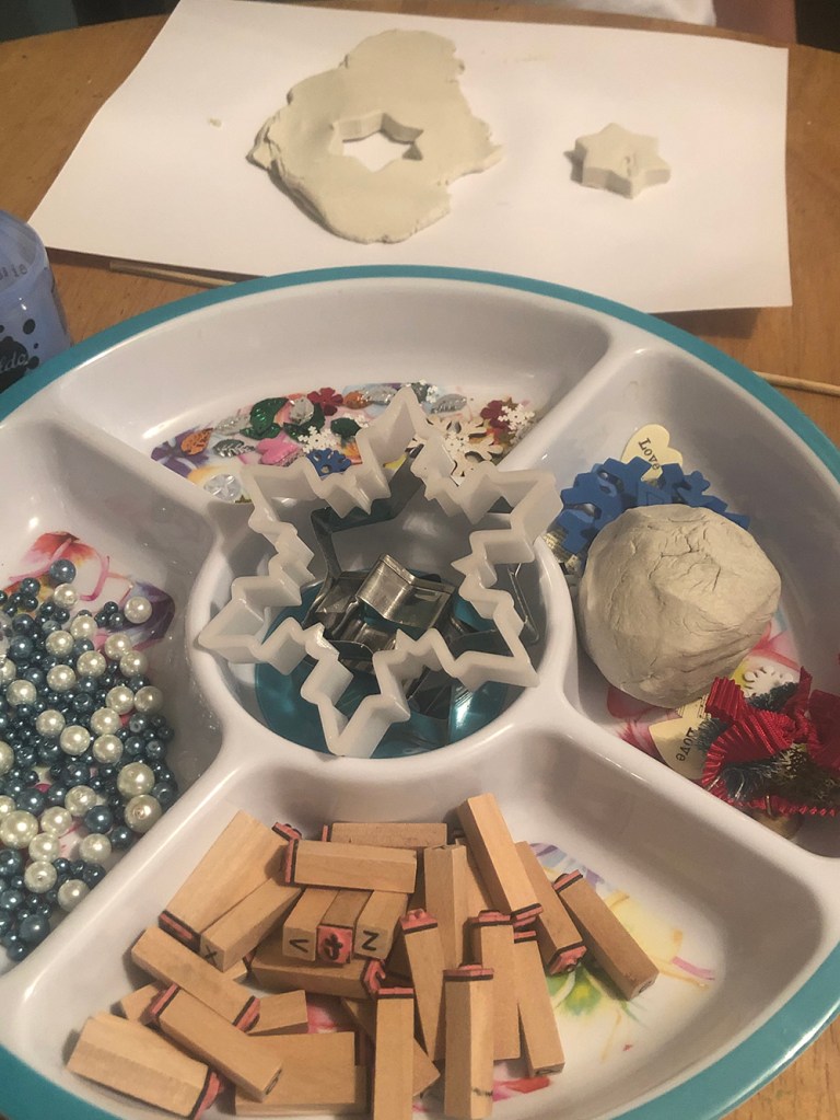 Handmade Air Dry Clay Christmas Decorations