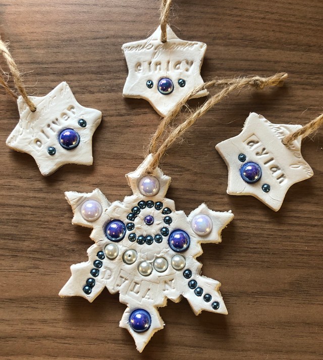 Handmade Air Dry Clay Christmas Decorations
