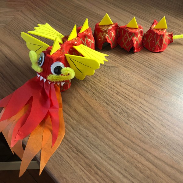 Egg Box Chinese Dragon Craft for&nbsp;Children