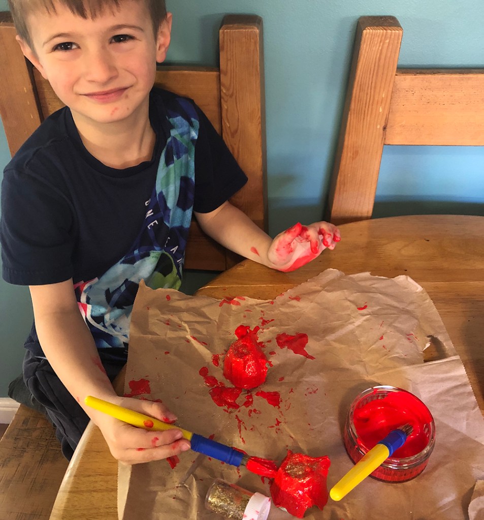 Egg Box Chinese Dragon Craft for Children - Lunar New Year