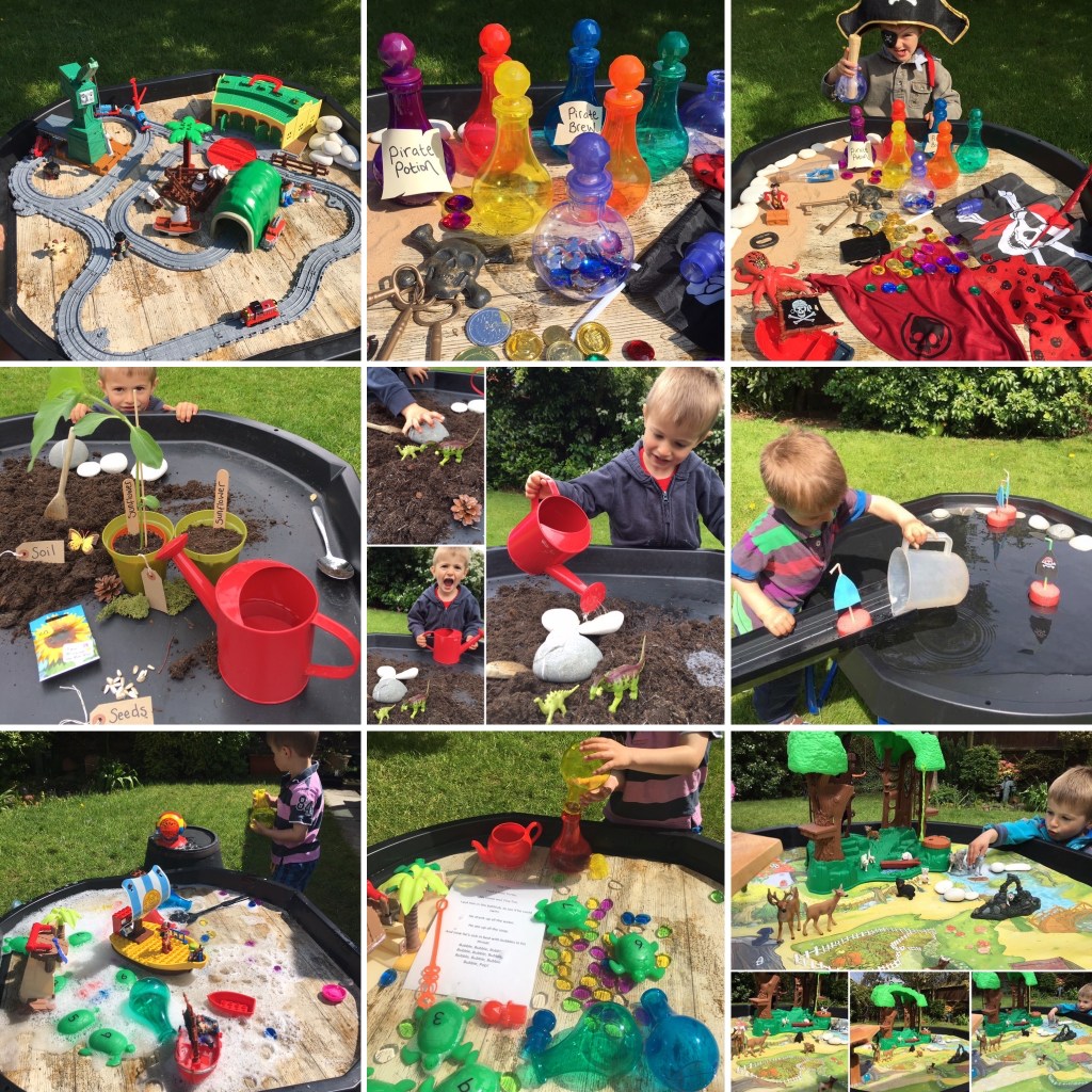 tuff tray play ideas and activities for early years children and beyond