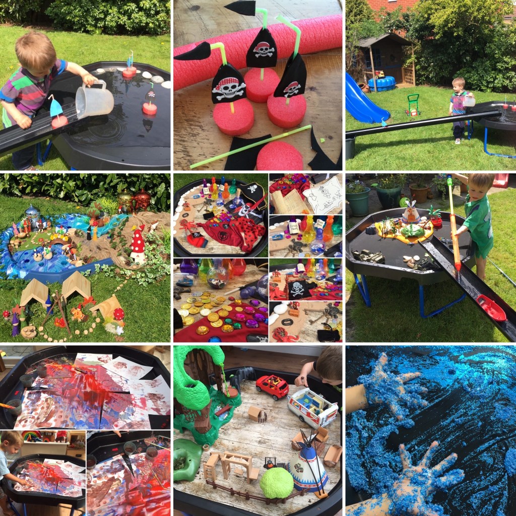 tuff tray play ideas and activities for early years children and beyond