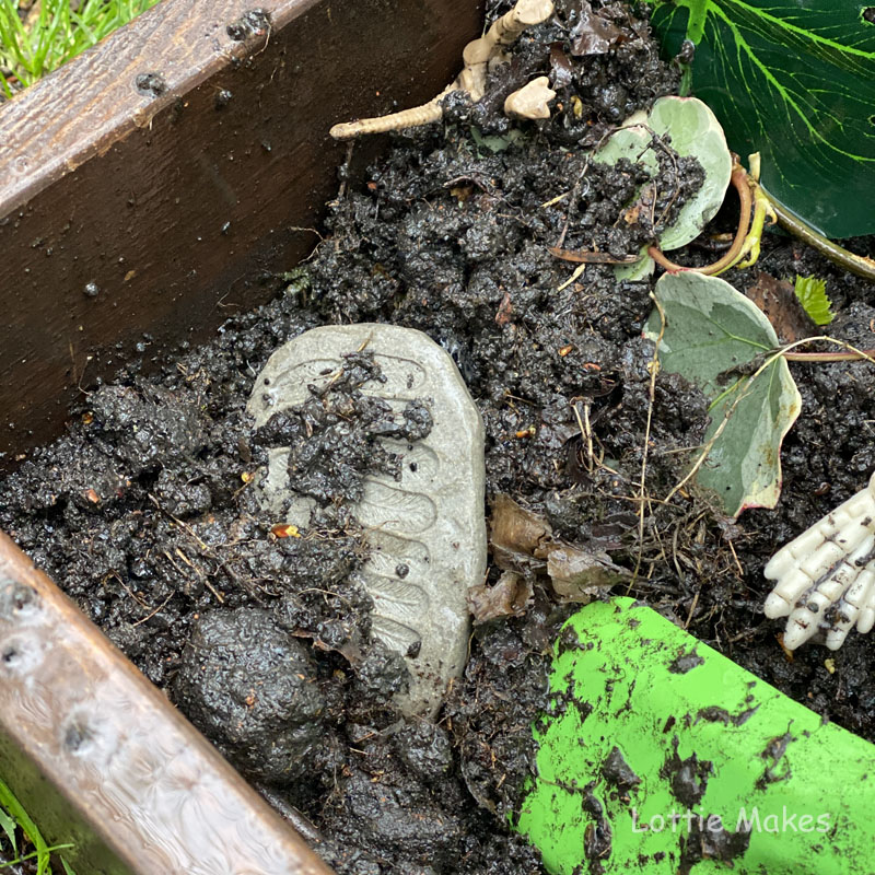 Digging for fossils and bones