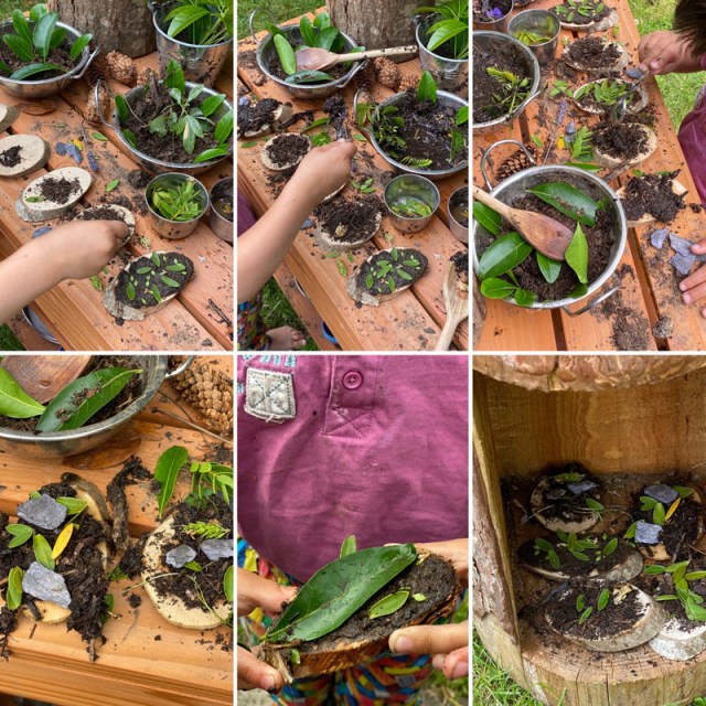Mud Kitchen Nature Pizzas