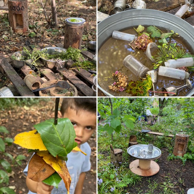 Simple mud kitchen ideas