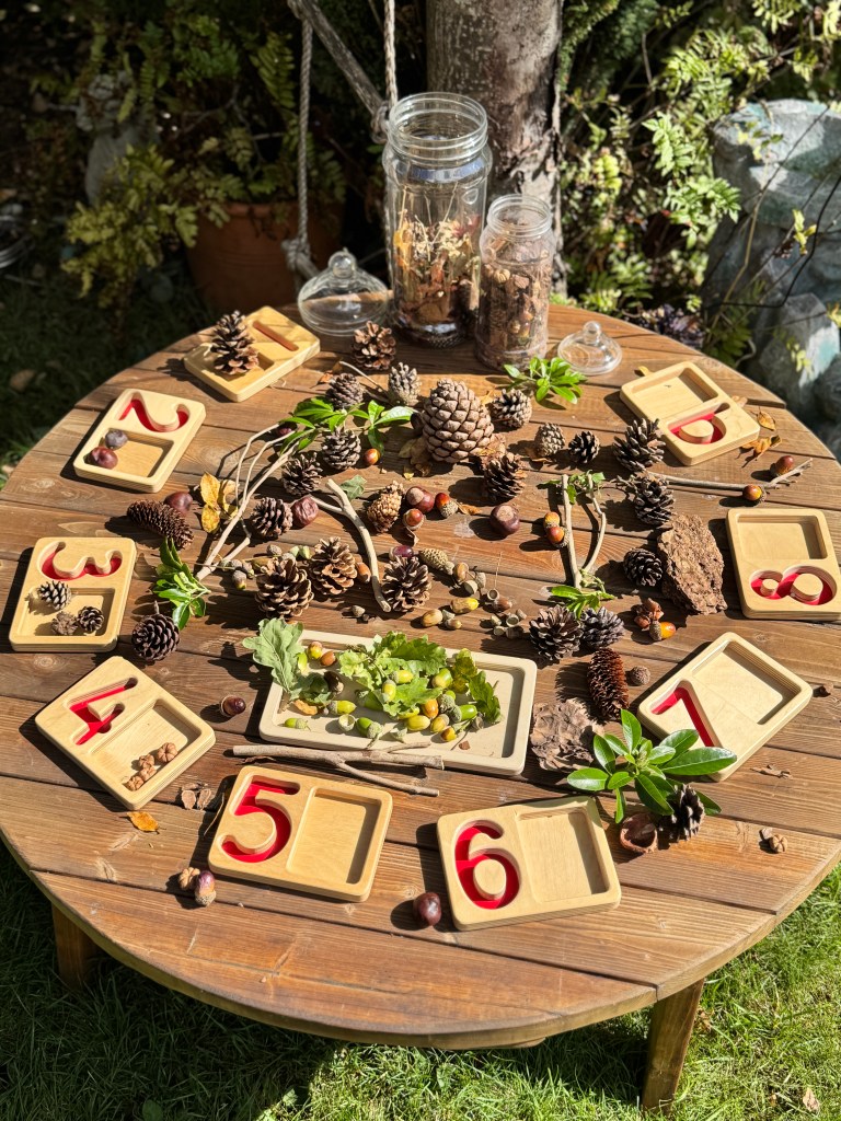 Incorporating early math and numeracy skills into mud kitchen play is a fantastic way to engage children while they explore and have fun!