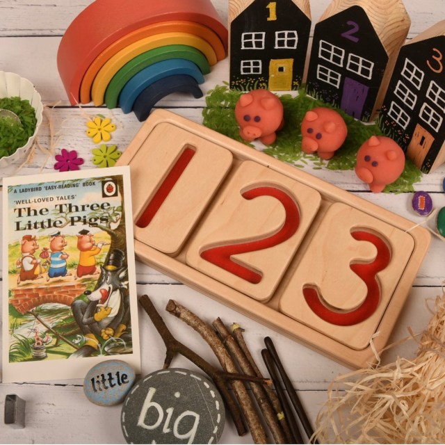 5 activities with the Wooden Number Trays - Making Maths Magical through Play