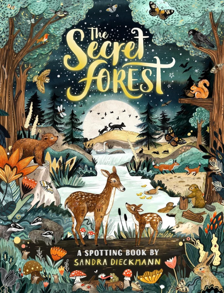 The Secret Forest - book about the woodlands and the animals that live within in. Book for children - i spy book.